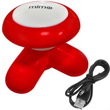 Imagem de Mini Massageador Mimo Massager Portátil USB Pilha Vermelho