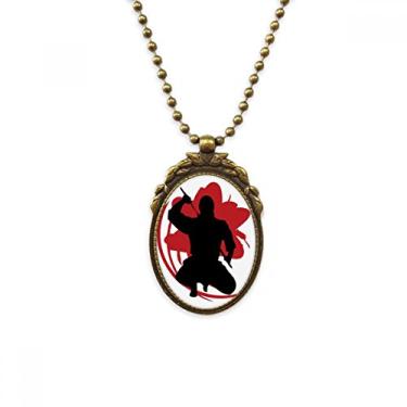 Imagem de DIYthinker Chaveiro com pingente de contas vintage com ilustração de contorno do Japão Sakura