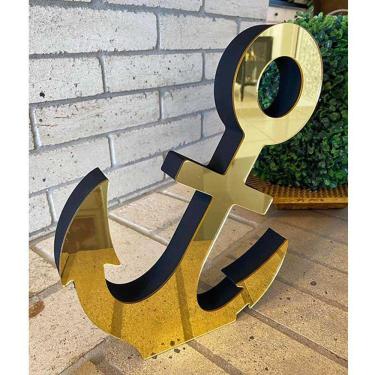 Imagem de Âncora Em Mdf Decoryou - Ref 341 Ouro Espelhado