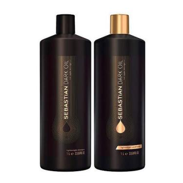 Imagem de Kit Sebastian Professional Dark Oil - Shampoo + Condicionador 1L - Wel