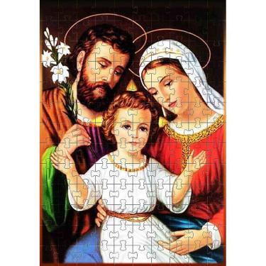 Imagem de Quebra-Cabeça A Sagrada Família 500 peças feito em MDF