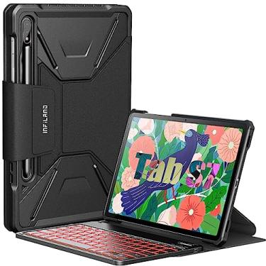 Imagem de Capa Teclado INFiLAND Galaxy Tab S7 11 pol 2020 T870 T875 Função Wake Sleep Suporte S Pen