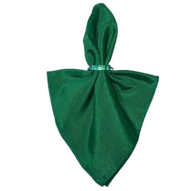 Imagem de Guardanapos em Tecido Liso Overloque 40 x 40 Natalino (VERDE BANDEIRA, 4)