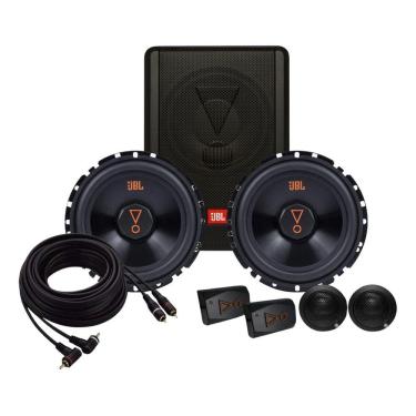 Imagem de Caixa JBL Ativa Amplificada SW8A-MS 200w + Kit 2 Vias JBL 62VMS80 160W + RCA