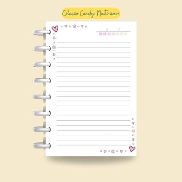 Imagem de Refil Para Caderno de Disco Sistema Inteligente | Muito Amor (G 11 Furos)