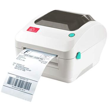 Imagem de Impressora de etiquetas de envio Arkscan 2054A, suporta Amazon Ebay Paypal Etsy Shopify ShipStation Stamps.com UPS USPS FedEx DHL no Windows e Mac, Roll & Fanfold 4x6 Etiqueta térmica direta para impressora (bege)