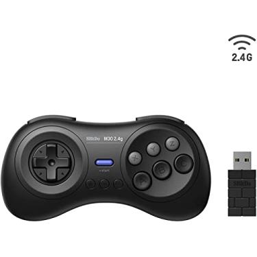Imagem de 8Bitdo M30 2.4G Wireless Gamepad for Sega Genesis Mini and Mega Drive Mini and Switch with 6-Button Layout (Black)