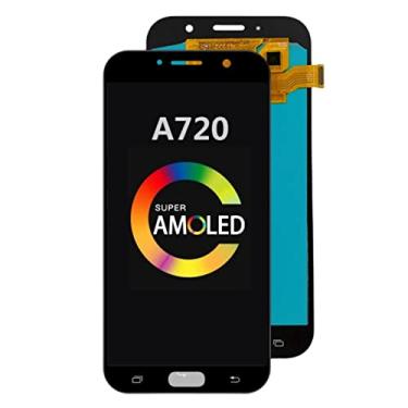 Imagem de Show Good AMOLED LCD para Samsung Galaxy A7 2017 A720 A720F SM-A720F SM-A720F Display LCD Touch Screen Digitalizador Substituição (AMOLED Gold)