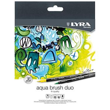 Imagem de LYRA Conjunto de 24 canetas Aqua Brush Duo, cores sortidas (6521240)