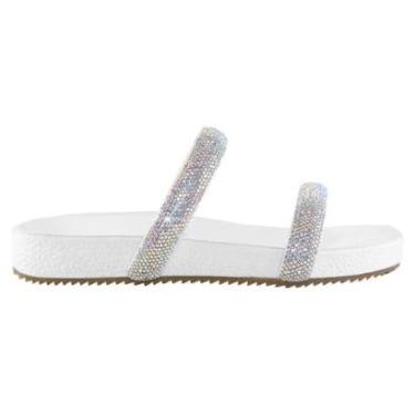 Imagem de Sandalia Feminina com Fita de Strass Brilhante com Sola de E.V.A extremamente Confortavel-Feminino