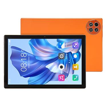 Imagem de Tablet Smart Tablet 12GB RAM 256GB ROM Suporte 4GLTE 5GWiFi 10in para Office (Laranja)