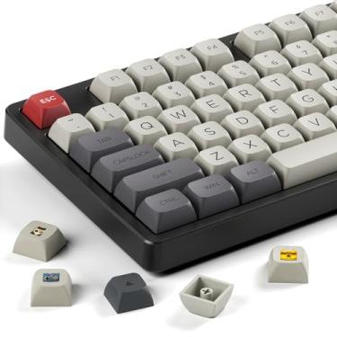 Imagem de XDA Profile PBT Keycaps, Retro Game Console Custom Keycap Set, XVX Keyboard Keycap 75 por cento com Dye-Sublimation Adequado para a maioria dos 65% 80% 100% Gateron Cherry MX Switches Teclado Mecânico
