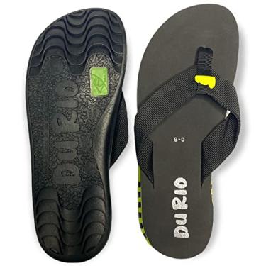 Imagem de Chinelo Masculino Com Salto DuRio Air Para Esporão Fascite Plantar Ortopédico Vegano (Amarelo, br_footwear_size_system, adult, numeric, wide, numeric_46)