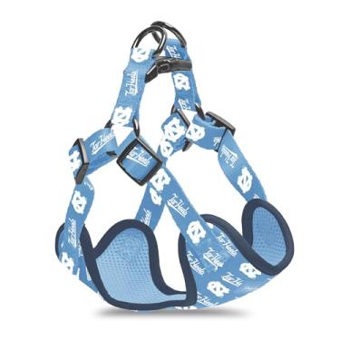 Imagem de Peitoral para cães oficialmente licenciado pela NCAA – ajustável, confortável, resistente e duradouro – ótima ideia de presente! (extra-pequeno, salto alcatrão UNC)