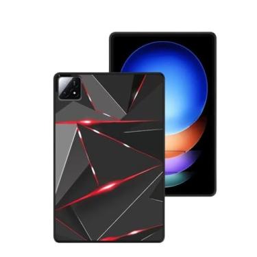 Imagem de Capa de tablet para Xiaomi Pad 6S Pro 12,4 polegadas 2024 Slim Soft TPU capa protetora traseira para Xiaomi Pad 6 Pro 2023 Mi Pad 5/6 Pro 11'' (feixe vermelho, para Mi Pad 6S Pro 12.4)