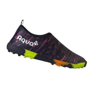 Imagem de Aqua Sapatilha Aquática Híbrida ROSA Malhada, Tênis para Ciclismo, Esportes Aquáticos, Trilha, Caminhada, Praia e Corais (SAP-AQ-HIB-MROS, 36)