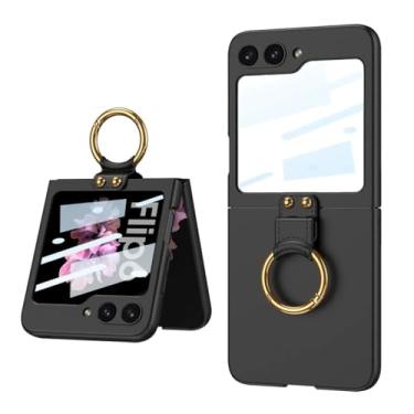 Imagem de Capa fina e leve para PC para Samsung Galaxy Z Flip 6 5 ZFlip6 Flip5Screen Protector Case, preta, para Galaxy Z Flip 5