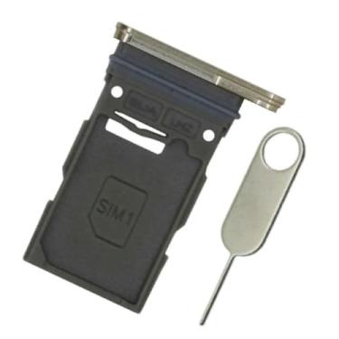 Imagem de PHONSUN Bandeja de substituição para cartão SIM único para Samsung Galaxy S23 S911U S911U1 / S23 Plus S916U S916U1 - Versão dos EUA (creme)