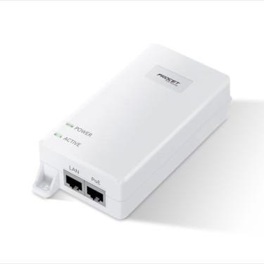 Imagem de Injetor PoE++ de 10 Gbps 60W compatível com IEEE802.3bt/at/af, fornece PoE (15,4W) ou PoE+(30W) ou PoE++ (60W) para distâncias Ethernet de até 100 m, adaptador injetor PoE para câmera/ponto de acesso,