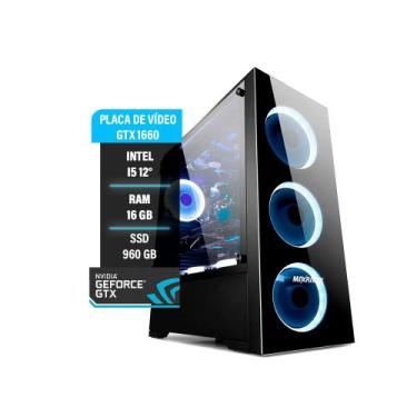 Imagem de PC GAMER I5 12º 16GB SSD 960 GTX 1660 COMPLETO - AMORIMTECH