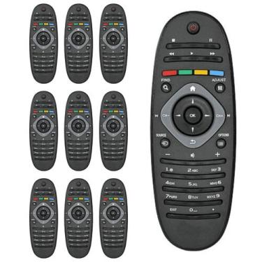 Imagem de Kit 10 Controle Remoto Compatível Philips TV LCD LED - FBG