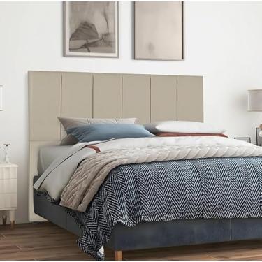 Imagem de Kit Cabeceira com pé cama box 1,60 (Queen) Cores e Modelos (Palha, Dubai)