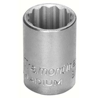 Imagem de Soquete Estriado Cromo Vanádio 1/2" Encaixe 3/8" Tramontina PRO