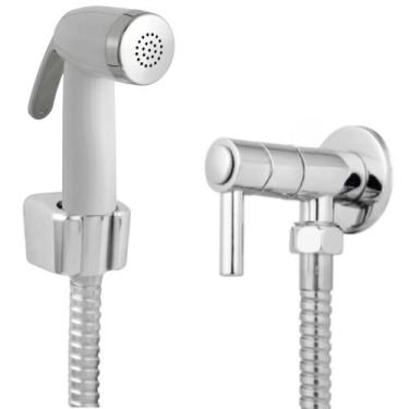 Imagem de Ducha Higiênica Engate Flexível Aço Inox 1,20 Metros + Registro ABS + 