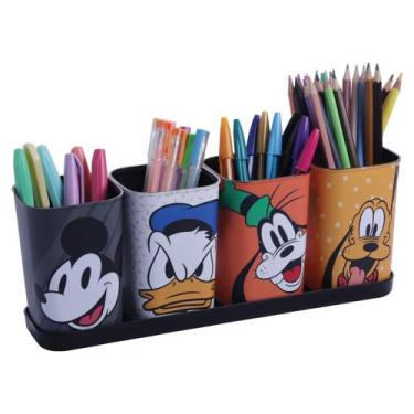 Imagem de Porta Lápis Caneta Kit Organizador Infantil Mickey Disney - Plasútil I