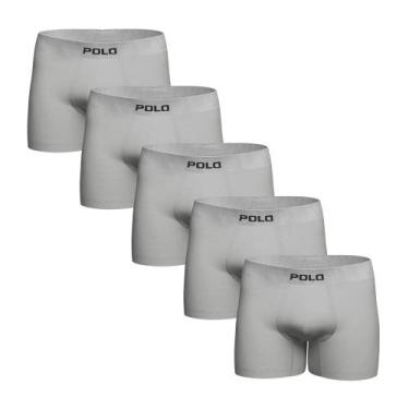 Imagem de Kit Com 5 Cuecas Boxer Polo 781 Algodão Sem Costura Sortida - POLO STA