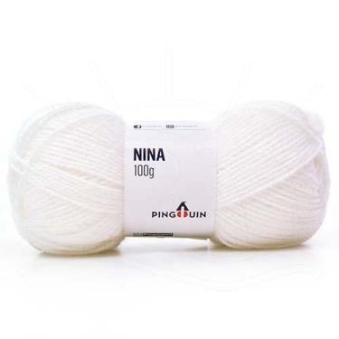 Imagem de Lã Nina Pingouin 100g, 002 BRANCO