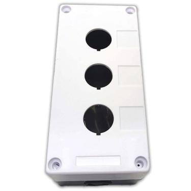 Imagem de Caixa Vazia com 3 Furos de 22mm para Botoeira Botão Led Interruptor de