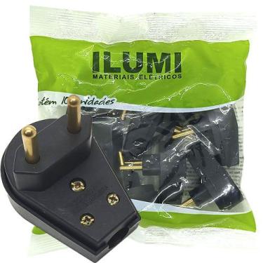 Imagem de Plug Macho Gigante com Prensa Cabo 2 pinos de 20a para Extensão Tomada