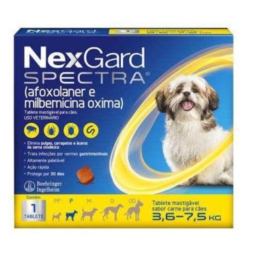 Imagem de NexGard Spectra Antipulgas e Carrapatos Para Cães de 3,6 a 7,5kg - Boe