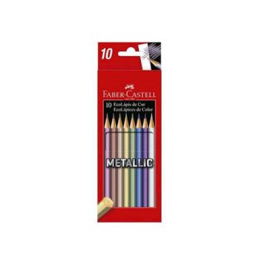 Imagem de Ecolapis Cor Metallic 10 Cores Faber Castell - Faber-castell