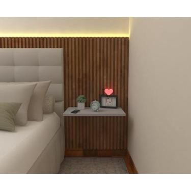 Imagem de MESA CABECEIRA RETA 40cm 100% MDF - FJ DECOR