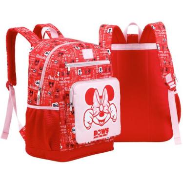 Imagem de Mochila Costas Minnie Mouse Bolsa Escolar Grande Disney 16L - Xeryus, 
