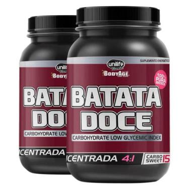 Imagem de Kit 2 Batata Doce Roxa Farinha Concentrada 4:1 100% Pura Unilife 1kg