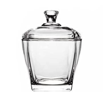 Imagem de 123Arts Tigela de vidro para doces, pote de armazenamento, pote de lanche com tampa, 236 ml, 240 ml