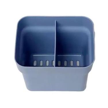 Imagem de Escorredor Porta talheres Compacto com 2 divisórias Micromax, AZUL