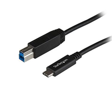 Imagem de StarTech.com Cabo de impressora USB C para USB B - 1 m / 3 pés - Supervelocidade - USB 3.1-10Gbps - Cabo de impressora USB C - USB tipo C para tipo B (USB31CB1M), preto