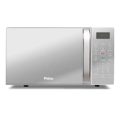 Imagem de Micro-ondas Philco Pmo123 Capacidade 20 Litros 1100w Branco Espelhado Função Tira Odor 220v