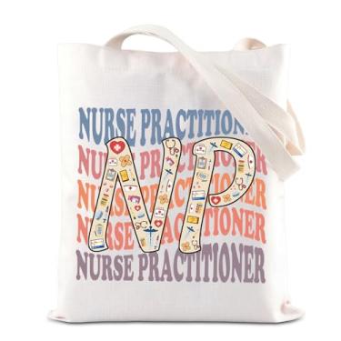 Imagem de ENSIANTH Presente de enfermeira Pratitioner Gift Nurse Appreciation Gift Nurse Graduation Shoulder Bag Nurse Week Gift NP Tote Bag, Bolsa Np, One Size