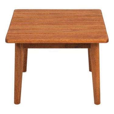 Imagem de Mesa Rústica De Centro - Madeira Eucalipto - 41x55x55cm - Nattural Imp