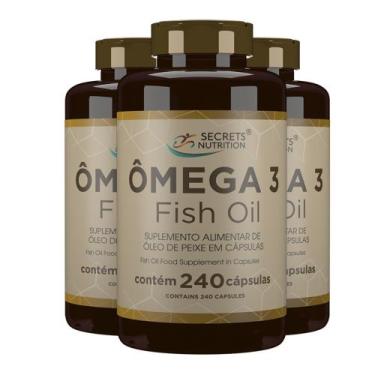 Imagem de Ômega 3 Family Fish Oil Supplement in 3x240 cápsules softgels - Secret