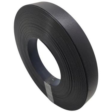 Imagem de Fita Abs Preto Tx Fosco 29mm x 1mm x 10m Para Moveis Acabamento Resist