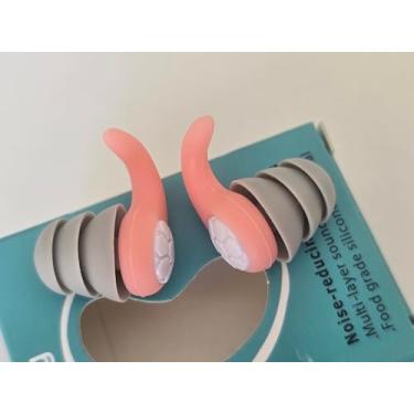 Imagem de Earplug Abafador de Ouvido Rosa para Autismo Tampões Anti-Ruído Redução De Barulho Proteção Auricular