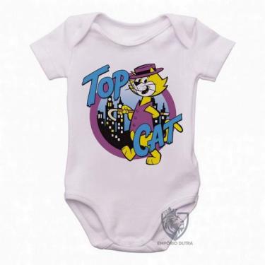 Imagem de body nenê criança roupa bebê Gato Manda Chuva Top Cat - Empório Dutra,
