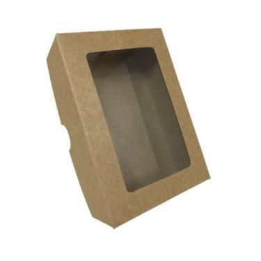 Imagem de Caixa De Doce Brigadeiro Com Visor 13x9x4 Kraft 10 Unidades - Salvo Em
