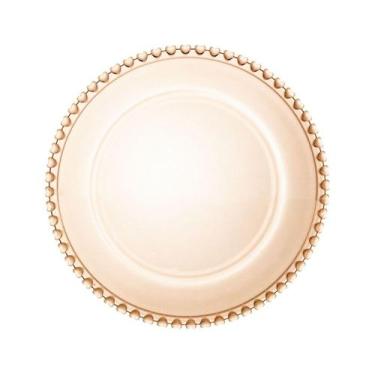 Imagem de Sousplat Cristal Coração Âmbar Lyor